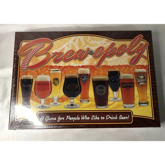 Brew-opoly Late For The Sky A Game For People Who Like To Drink Beer New Sealed - Picture 1 of 2